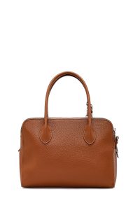 کیف زنانه قهوه‌ای بلند سنگی کلاسیک دری مد