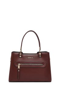 کیف زنانه قهوه‌ای بلند کلاسیک دری مد