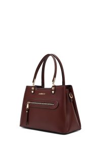 کیف زنانه قهوه‌ای بلند کلاسیک دری مد