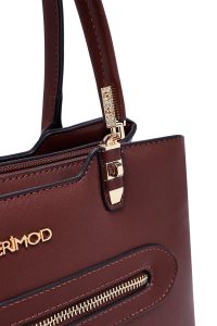 کیف زنانه قهوه‌ای بلند کلاسیک دری مد