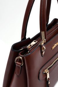 کیف زنانه قهوه‌ای بلند کلاسیک دری مد