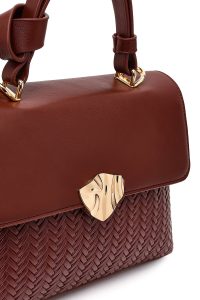 کیف زنانه قهوه‌ای بلند کلاسیک دری مد