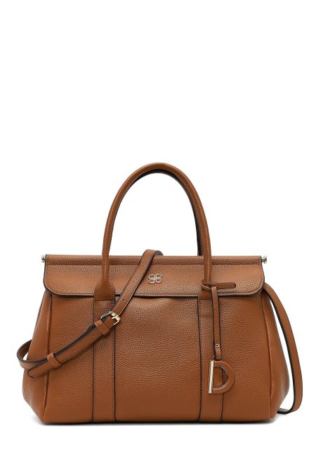 کیف زنانه قهوه‌ای بلند کلاسیک دری مد