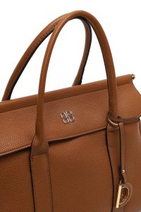 کیف زنانه قهوه‌ای بلند کلاسیک دری مد