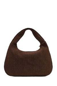 کیف زنانه قهوه‌ای بنددار سوئیت دری مد