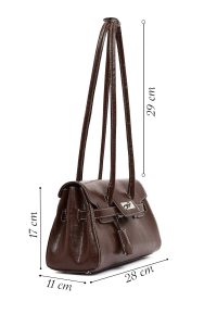 کیف زنانه قهوه‌ای دری مد