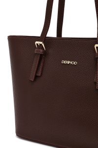 کیف زنانه قهوه‌ای کلاسیک دری مد