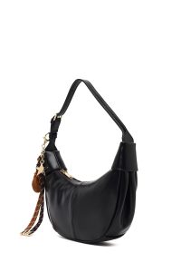 کیف زنانه مشکی با اکسسوری دری مد