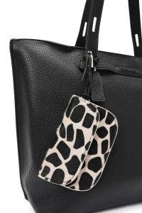 کیف زنانه مشکی با اکسسوری دری مد