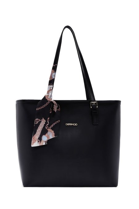 کیف زنانه مشکی با اکسسوری دری مد