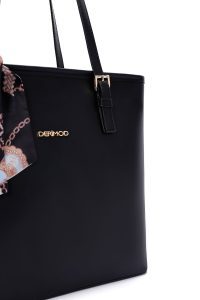 کیف زنانه مشکی با اکسسوری دری مد