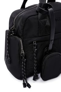 کیف زنانه مشکی بلند با جزئیات اکسسوری دری مد