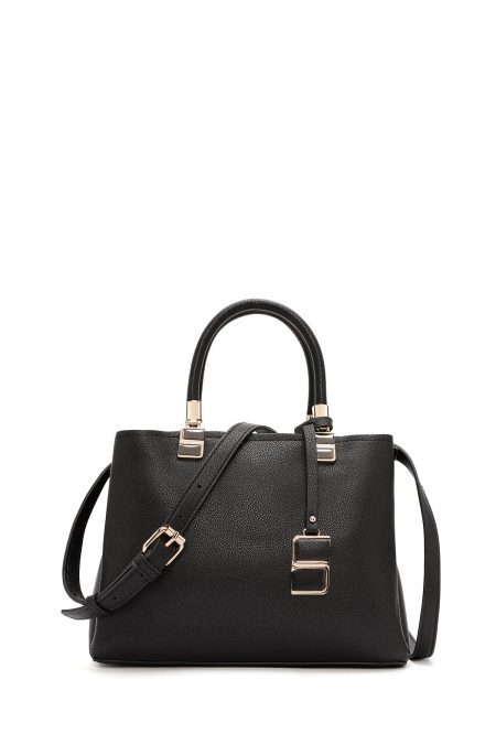 کیف زنانه مشکی بلند با جزئیات اکسسوری دری مد