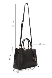 کیف زنانه مشکی بلند با جزئیات اکسسوری دری مد