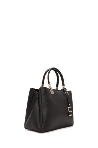 کیف زنانه مشکی بلند با جزئیات اکسسوری دری مد