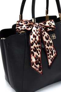 کیف زنانه مشکی بلند با جزئیات اکسسوری دری مد