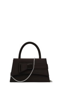 کیف زنانه مشکی بلند بند زنجیری مینی دری مد