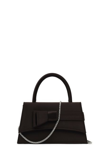 کیف زنانه مشکی بلند بند زنجیری مینی دری مد