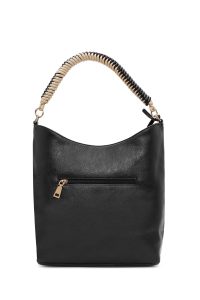 کیف زنانه مشکی بلند بنددار دری مد