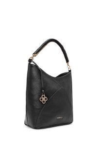 کیف زنانه مشکی بلند بنددار دری مد