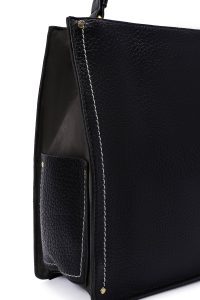 کیف زنانه مشکی بلند بنددار دری مد