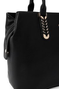 کیف زنانه مشکی بلند بنددار دری مد