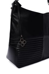 کیف زنانه مشکی بلند بنددار دری مد