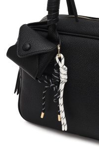 کیف زنانه مشکی بلند بنددار دری مد