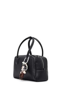 کیف زنانه مشکی بلند بنددار مینی دری مد