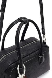 کیف زنانه مشکی بلند بنددار مینی دری مد