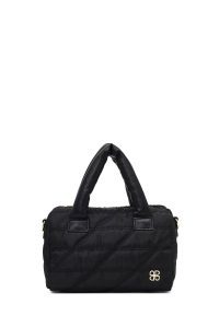 کیف زنانه مشکی بلند بنددار پارچه‌ای دری مد