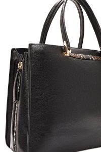 کیف زنانه مشکی بلند دری مد