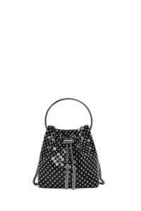 کیف زنانه مشکی بلند زنجیری سنگی مینی مراسم دری مد