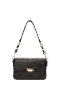 کیف زنانه مشکی بلند سنگ‌دوزی دری مد