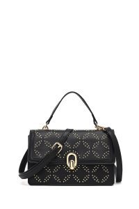 کیف زنانه مشکی بلند سنگی دری مد