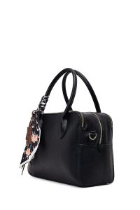 کیف زنانه مشکی بلند سنگی کلاسیک دری مد