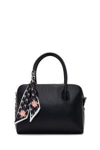 کیف زنانه مشکی بلند سنگی کلاسیک دری مد