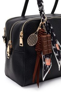 کیف زنانه مشکی بلند سنگی کلاسیک دری مد