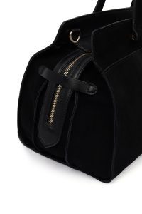 کیف زنانه مشکی بلند سوئیت با اکسسوری دری مد