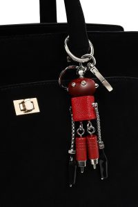 کیف زنانه مشکی بلند سوئیت با اکسسوری دری مد