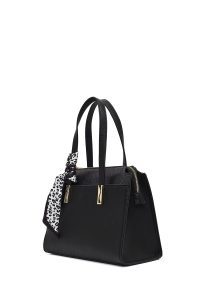 کیف زنانه مشکی بلند طرح‌دار دری مد