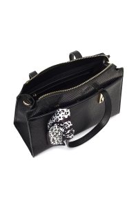 کیف زنانه مشکی بلند طرح‌دار دری مد