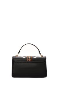 کیف زنانه مشکی بلند طرح‌دار دری مد