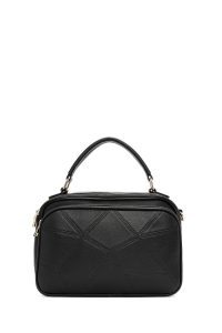 کیف زنانه مشکی بلند طرح‌دار دری مد