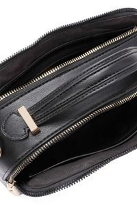 کیف زنانه مشکی بلند طرح‌دار دری مد