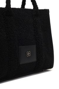 کیف زنانه مشکی بلند پشمی دری مد