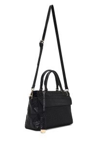 کیف زنانه مشکی بلند چاپی دری مد