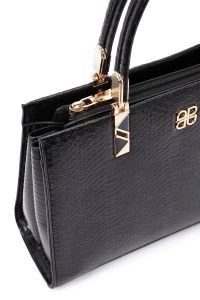 کیف زنانه مشکی بلند چاپی دری مد