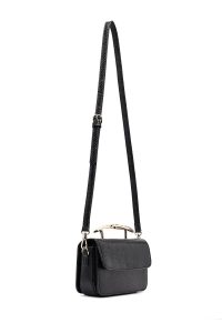 کیف زنانه مشکی بلند چاپی مینی دری مد