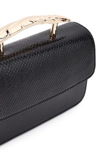 کیف زنانه مشکی بلند چاپی مینی دری مد